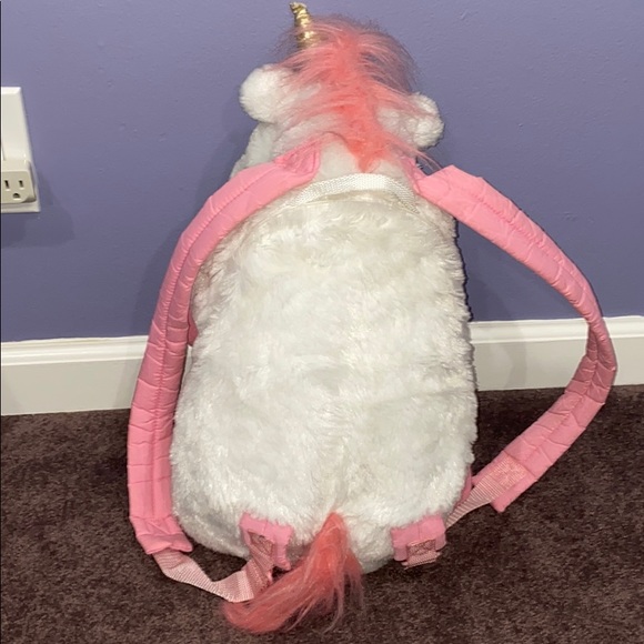 Fluffy Unicorn Backpack 🦄🎒 - Picture 4 of 4